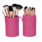 Mineral Makeup Brush Kit - Pink Case