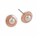 Pearl Stud Rose Gold Earrings
